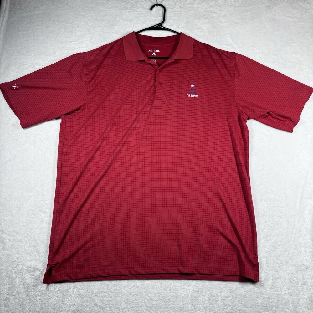 Antigua Polo Shirt Large Short Sleeve‎ All Saints Logo